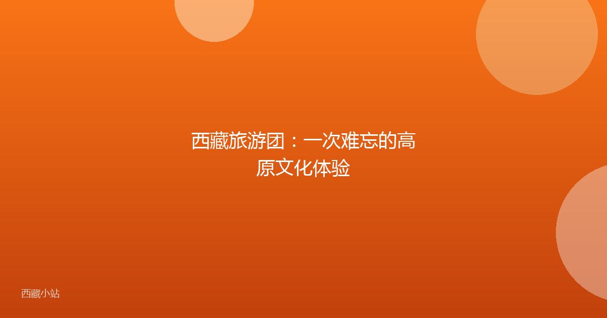 西藏旅游团：一次难忘的高原文化体验