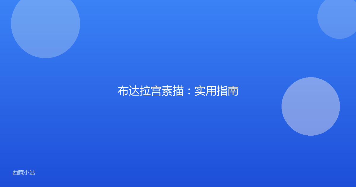 布达拉宫素描:实用指南